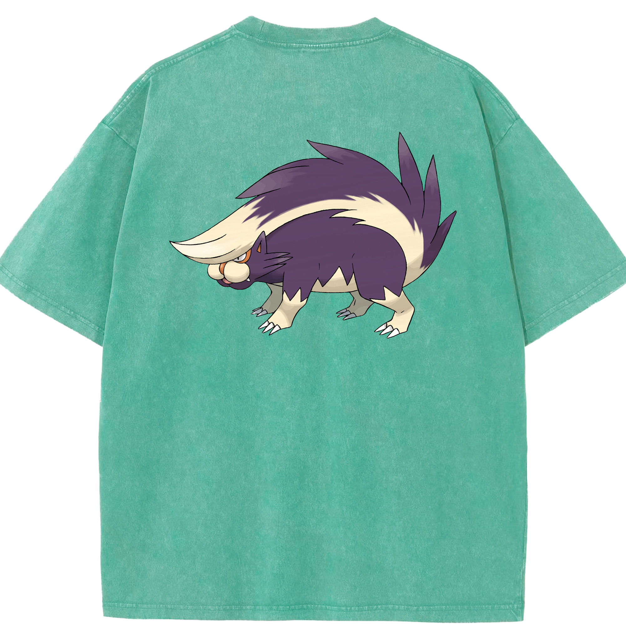 （画像用） ポケットモンスター Pokémon 綿100% ヴィンテージ風 半袖Tシャツ（背面プリント）